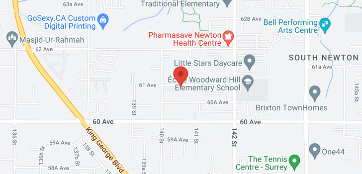 map of 80 14058 61 AVENUE